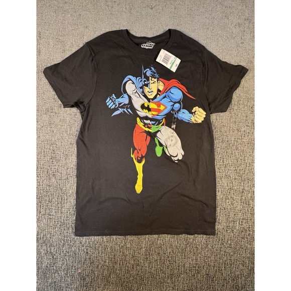 Justice League Other - Justice League T Shirt Mens M 4 Part Batman Superman Flash Green Lantern Image